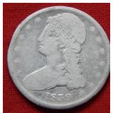 1839 Capped Bust Silver Half Dollar Coin