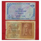 1942 & 1948 German Bank Notes