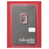 Valcambi 1 gram 999.5 Platinum