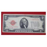 1928 G $2 Red Seal Fed Res Note