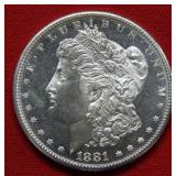 1881 S Morgan Silver Dollar Coin