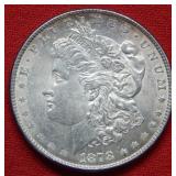 1878 Morgan Silver Dollar Coin - 7/8 Tail Feathers