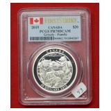 2015 Canada Grizzly Silver $20 Coin PCGS PR70DCAM