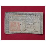 1776 N.J. Colonial Currency #11709