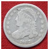 1837 Capped Bust Silver Dime