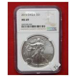 2015 Silver Eagle NGC MS69 1 oz .999