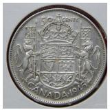 1945 Canada Silver Half Dollar