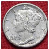 1927 Mercury Silver Dime