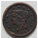 1847 Large Cent