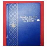 Coin Book of Two Cent -Three Cent - Shield Nickels