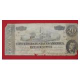 1864 $20 CSA Note #68000