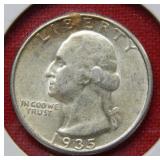 1935 Washington Silver Quarter