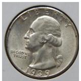 1939 Washington Silver Quarter
