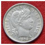 1903 O Barber Silver Dime