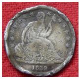 1839 Seated Liberty Dime - No Drapery