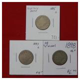 (3) Liberty V Nickels -1895-1897-1898