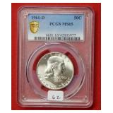 1961 D Franklin Silver Half Dollar PCGS MS65
