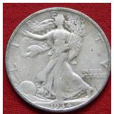 1934 D Walking Liberty Silver Half Dollar