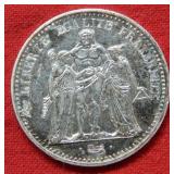 1967 France 10 Frank Silver Coin