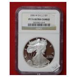 2006 W Silver Eagle Coin NGC PF70 Ultra Cameo