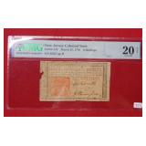 1776 New Jersey Colonial Note FR#NJ-178 PMG 20