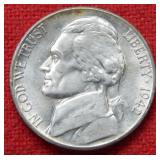 1942 S Jefferson Nickel - Long Die Break