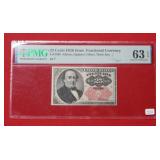 25 Cents 5th Issue Fractional Currency PMG 63 EPQ