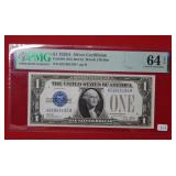 1928 $1 Silver Certificate PMG 64 EPQ