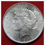 1927 D Peace Silver Dollar Coin