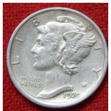 1920 S Mercury Silver Dime