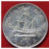 1949 Canada Silver Dollar Coin
