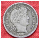 1902 O Barber Silver Dime