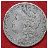 1878 CC Morgan Silver Dollar Coin