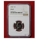 1957 Jefferson Nickel NGC PF67