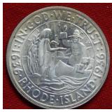1936 Rhode Island Comm Silver Half - Scarce