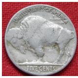 1937 D Three Legged Buffalo Nickel