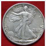 1917 Walking Liberty Silver Half Coin