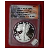 2019 S Silver Eagle ANACS PR70 DCAM