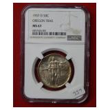 1937 D Oregon Trail Comm NGC MS67