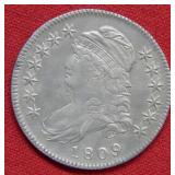 1809 Capped Bust Silver Half Dollar
