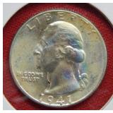 1941 Washington Silver Quarter