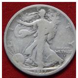 1917 S OBV Walking Liberty Silver Dollar