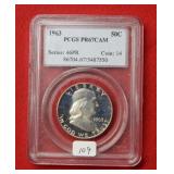 1963 Franklin Silver Half Dollar PCGS PR67 CAM