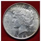 1922 D Peace Silver Dollar