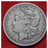 1878 S Morgan Silver Dollar - Long Nock