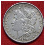 1878 REV of 1879 Morgan Silver Dollar Coin