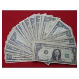 100- 1963 B $1 Barr Fed Res Notes
