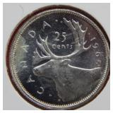 1965 Canada Silver Quarter