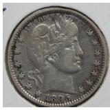 1895 Barber Silver Quarter