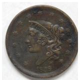1838 Large Cent - Brown